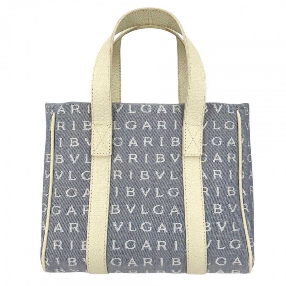Bulgari handbag for women, Logomania mini tote bag, BVLGARI canvas leather, b...